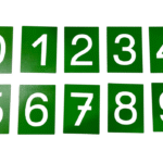 Smirkové číslice s krabičkou (0–9) – Montessori pomůcka