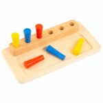 Barevné kolíky Educo – Montessori třídění barev a jemná motorika