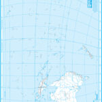 Austrálie a Oceánie 1 : 45 000 000 A4 slepá mapa