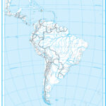 Jižní Amerika 1 : 45 000 000 A4 slepá mapa