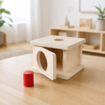 Krabička s malým valcom – Montessori vkladačka / Krabička s malým válečkem – Montessori vkládačka