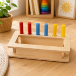 Farebné kolíky Montessori pomôcka pre deti