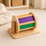 Otáčací bubon Educo – Montessori pomôcka na pohyb a zvuk / Rotační buben Educo – Montessori pomůcka na pohyb a zvuk