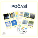 Počasí - třísložkové karty PDF soubor